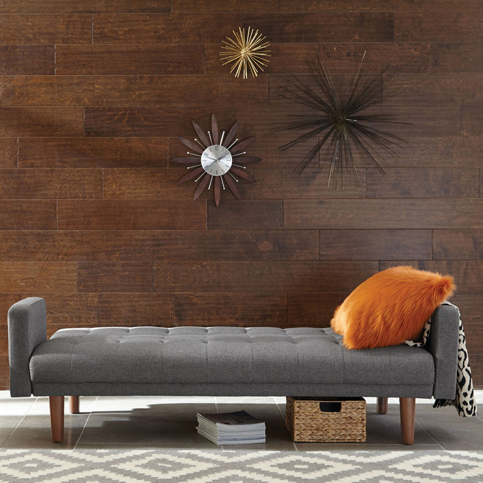 Mohawk - Tufted Back Sofa Bed - Gray