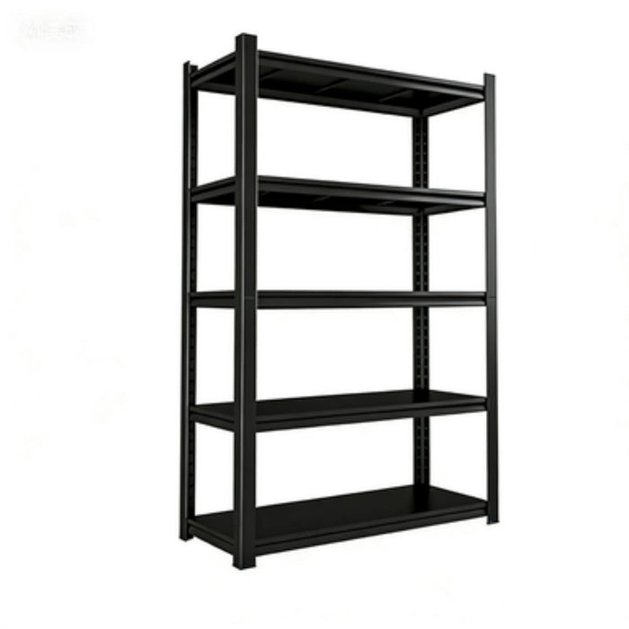 Shelves With 5 Removable Dividers, Durable For Garage - Black
