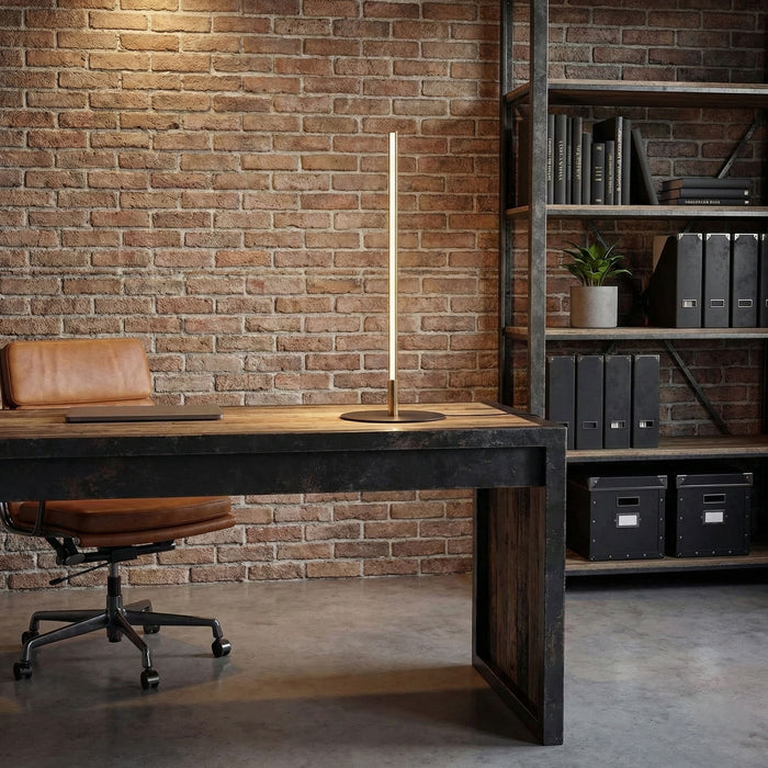 Dimond - LED Table Lamp With On / Off Switch Round Base - Black / Gold