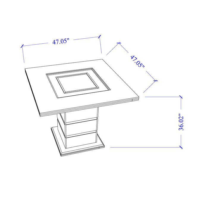 Ariya - Bar Table And Bar Stool Set - White