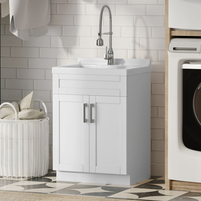 Hennessy - Deluxe Laundry Utility Sink And Cabinet