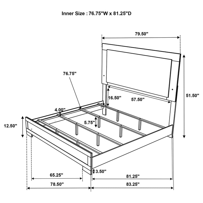 Lincoln - Bedroom Set With LED Headboard