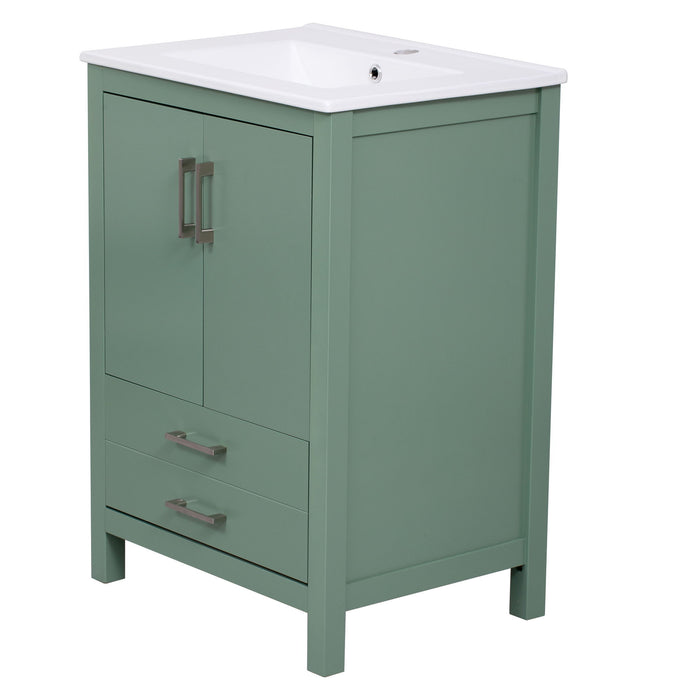 Bathroom Vanity With Sink Combo, Freestanding Storage Cabinet, Soft Closing Doors