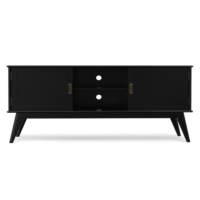 Draper - Handcrafted Mid Century Low TV Media Stand