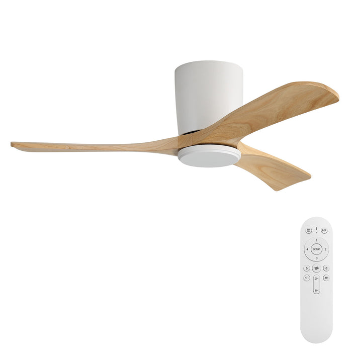 42" Flush Mount Ceiling Fan With 3 Blades, DC Reversible Motor