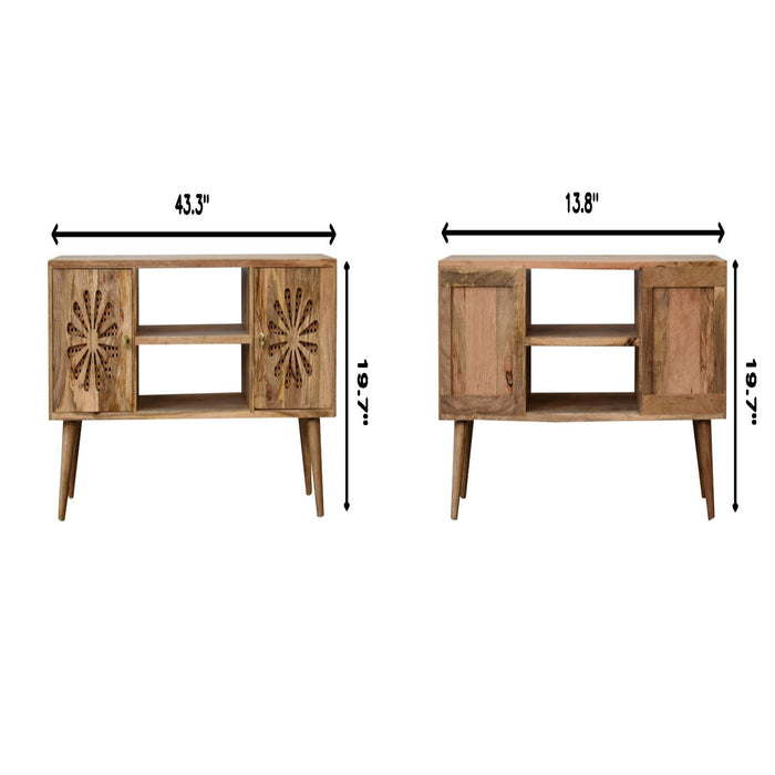 Rosalie - Media Unit - Beige Brown