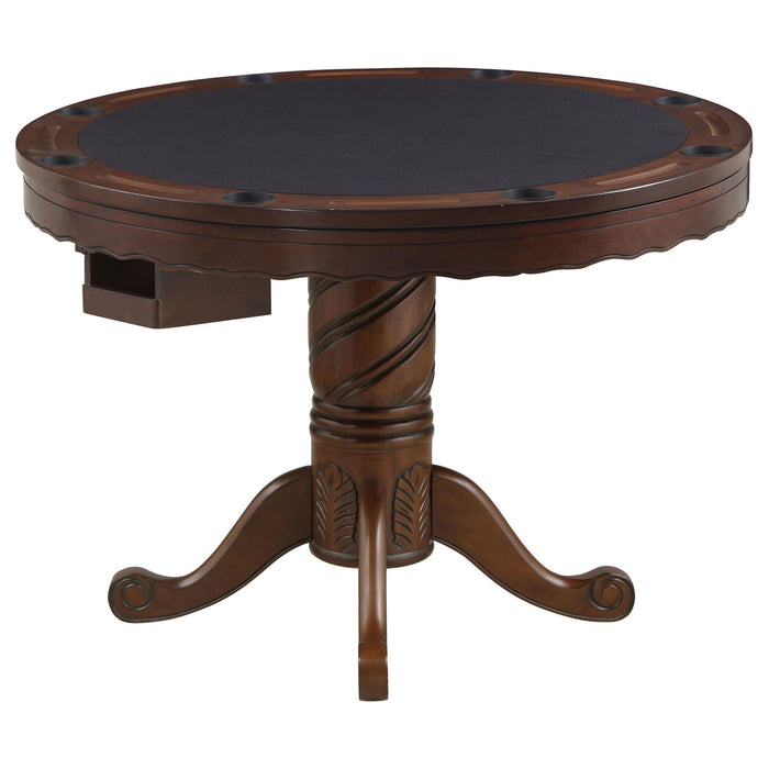 Brenton - Game Table With 8 Cupholders - Brown