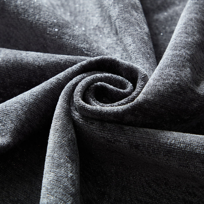 Modern Oversized Modular Sectional Sofa, Sparkling Chenille Fabric Soft Cushion Sofa With 2 Pillows