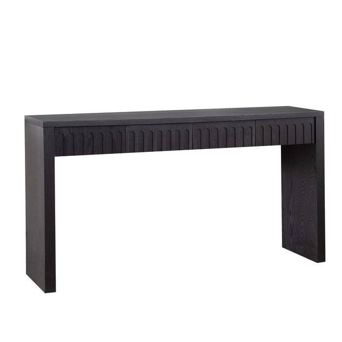 Modern Console Table With 4 Drawers, Entryway Table