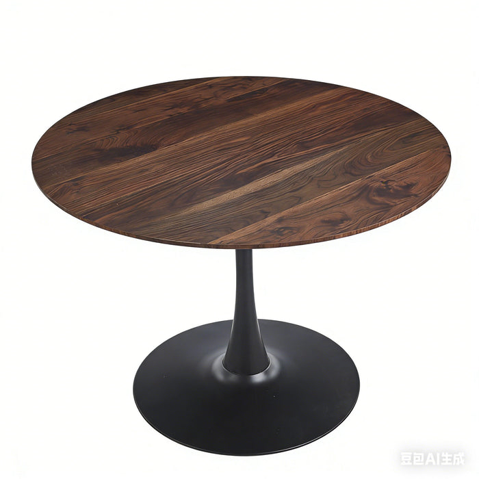 Mid-Century Tulip Dining Table With Round Top