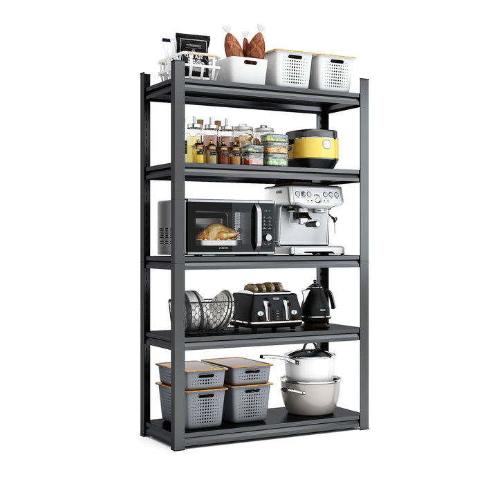 Industrial Heavy Duty Metal Garage Shelving Unit, Adjustable Storage Rack