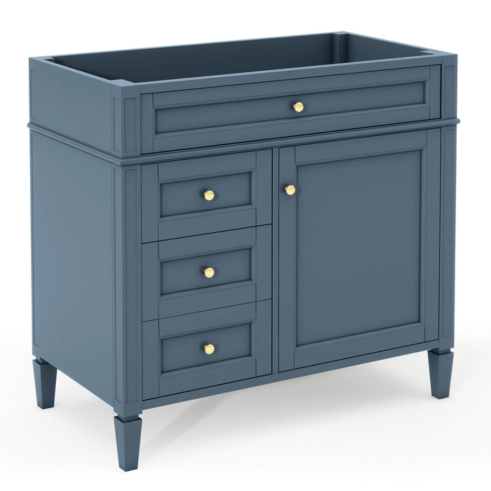 Bathroom Vanity With 2 Drawers And Tip-Out Drawer, Storage Cabinet