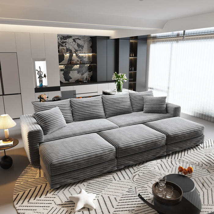 Modern Comfy Upholstered Sofa Cloud Couch & Deep Seat Couches