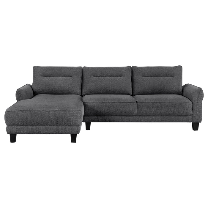 Verona - Loose Back Sectional Sofa - Gray