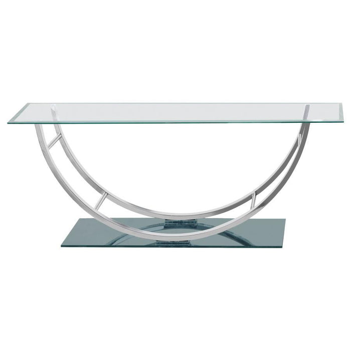 Danville - Rectangular U-Shaped Glass Top Table