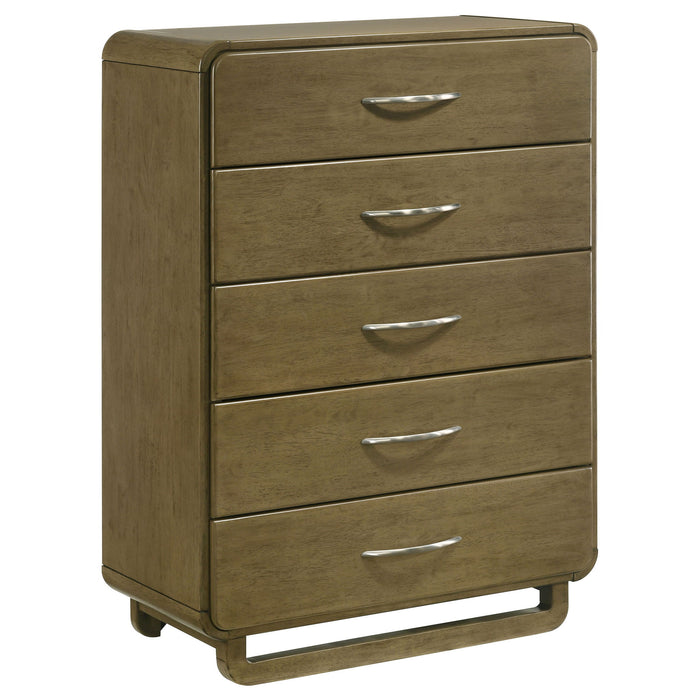 Tully - 5 Drawer Chest - Nutmeg Brown