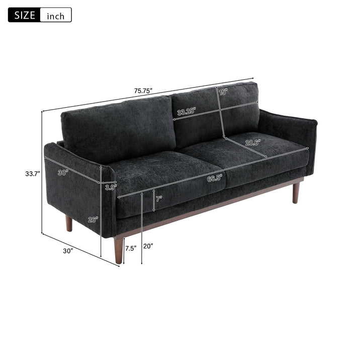 Loveseat Sofa With Spacious Seating