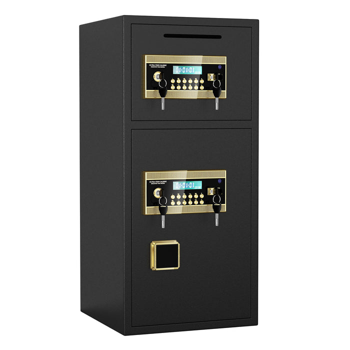 Large Double Door Coin Operated Safe, Digital Security Safe With Fireproof And Waterproof Bag
