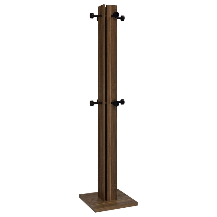 Rawlins - Coat Rack With 8 Hooks - Walnut