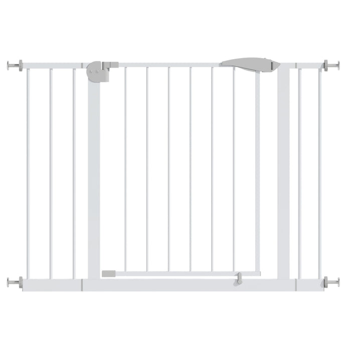 Pressure Mounted Baby Gate For Stairs - White