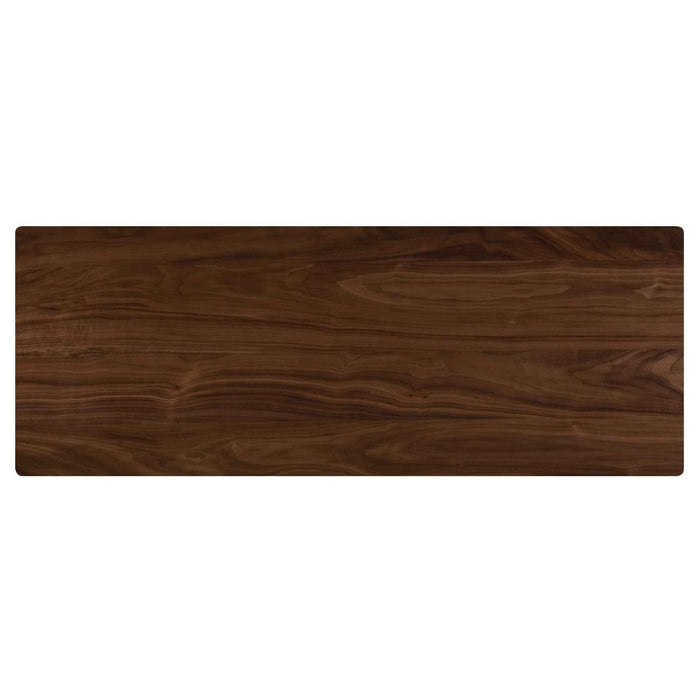 Rectangular Bar Table With Tapered Legs - Walnut