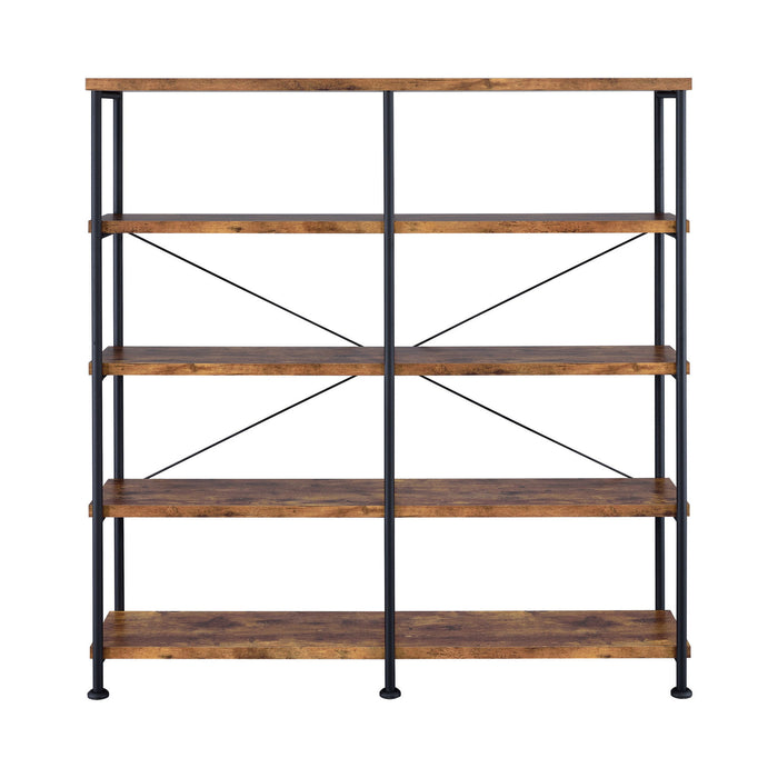 Double Wide Bookcase Shelves - Brown