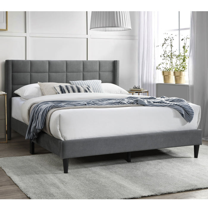 Bed Upholstered Box Design Headboard