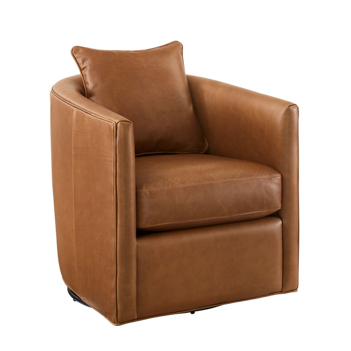 Jasmine - Swivel Accent Chair - Brown