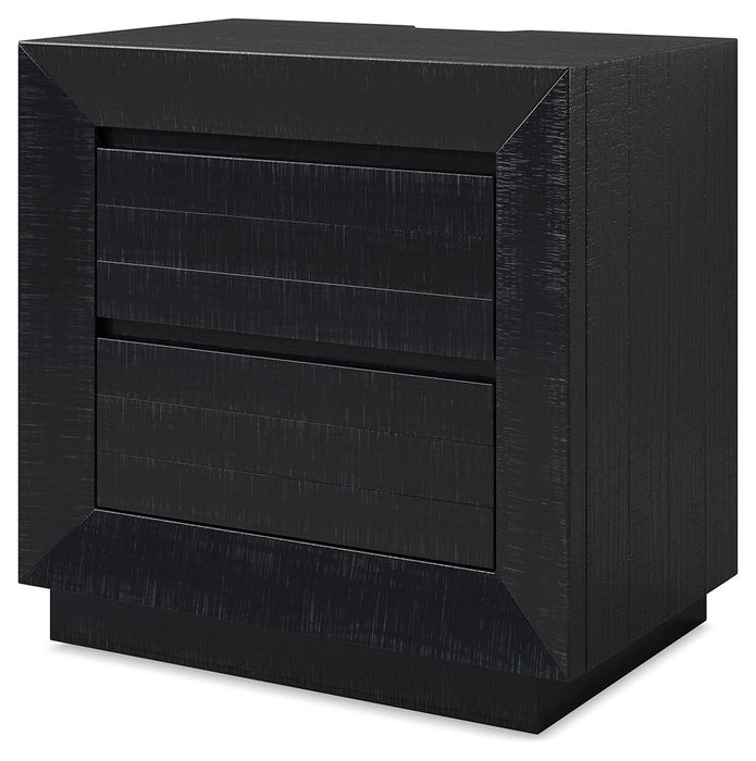 Londer - Two Drawer Night Stand - Black