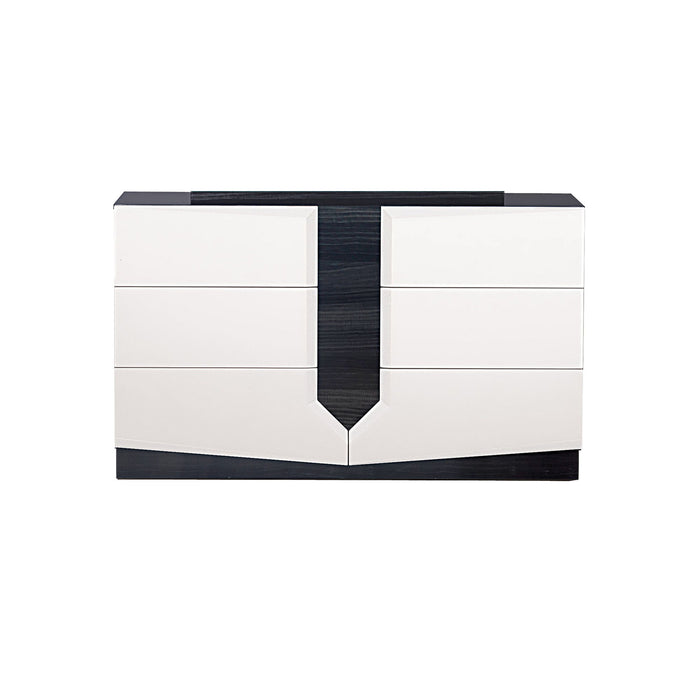 Vios - Zebra High Gloss Dresser - White
