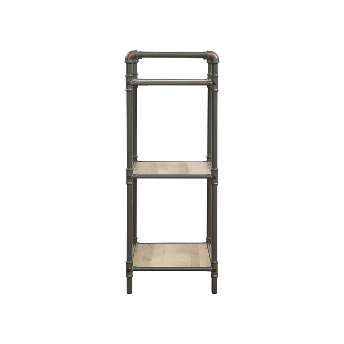 Itzel - Antique Bookshelf - Gray / Oak