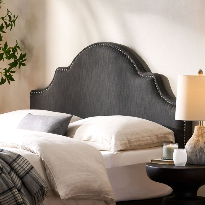 Lenne - Fabric Queen / Full Headboard - Gray