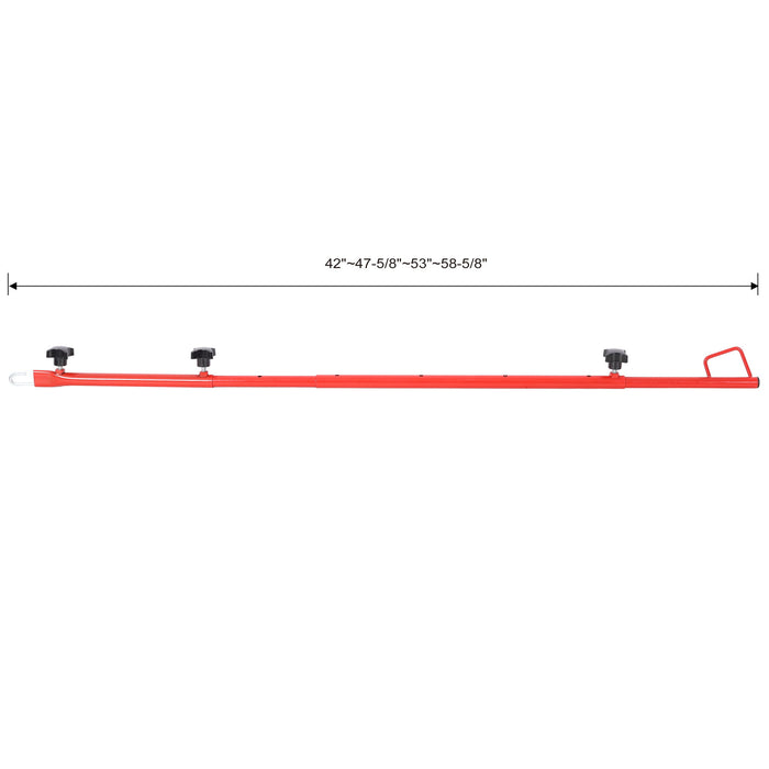 Hatch Jammer Holder Support Rod Replacement, Retractable Car Door Jammer Kit - Red