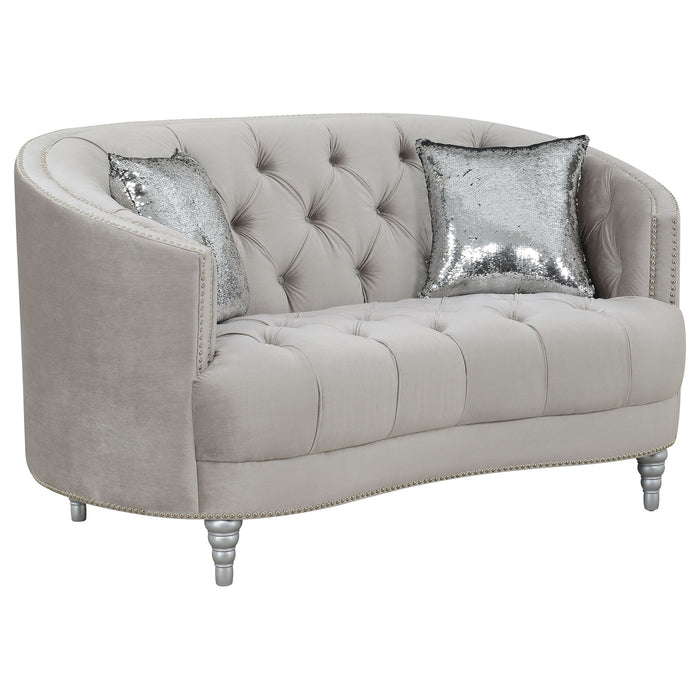 Colby - Loveseat With Tufted Design - Gray