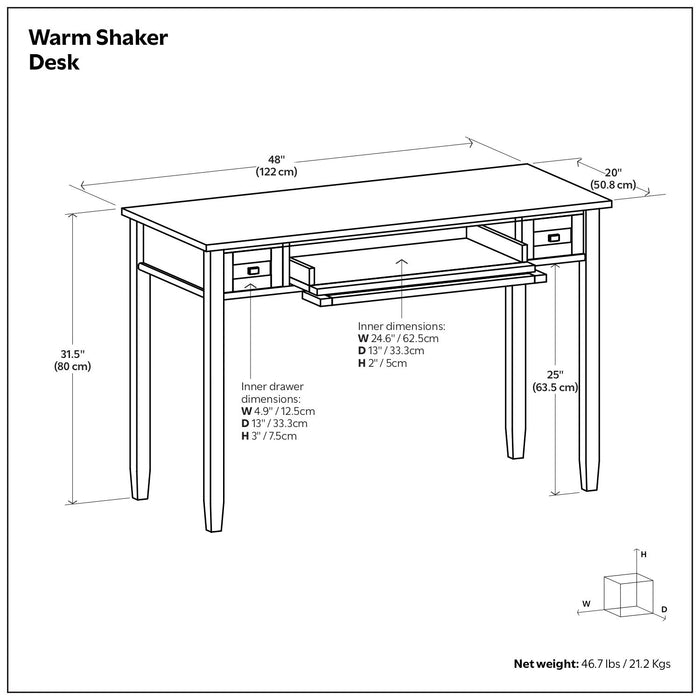 Warm Shaker - Handcrafted Desk
