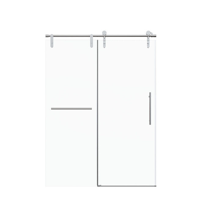 Frameless Single Sliding Shower Doors With Towel Rail & Handle