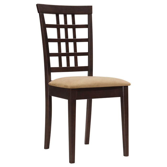 Lattice Back Side Chair (Set of 2) - Brown