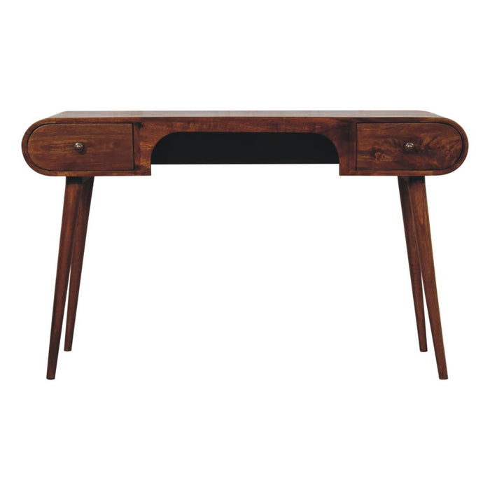 London - Arch Writing Desk - Dark Brown