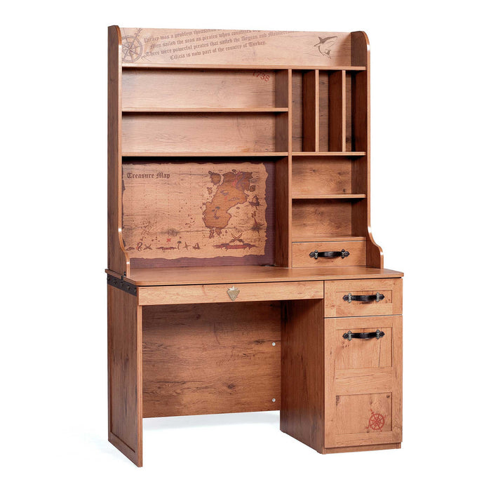 Pirate - Study Desk & Hutch - Brown