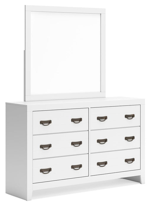 Binterglen - Dresser And Mirror - White