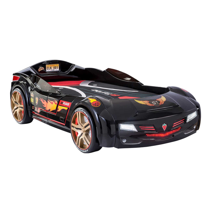 Biturbo - Twin Race Car Bed - Black