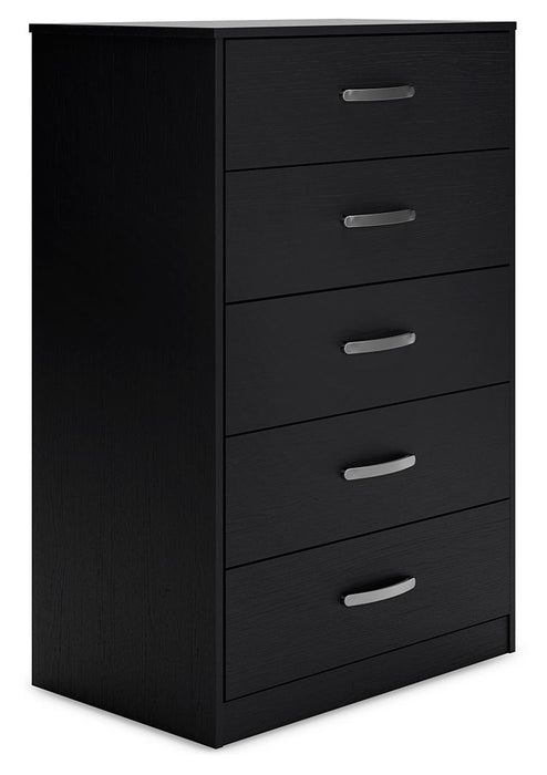 Finch - Five Drawer Chest - 46" Height - Black