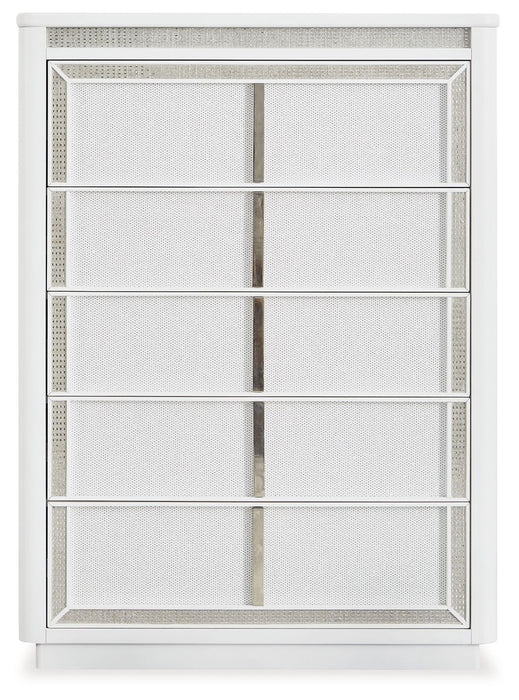 Chalanna - Five Drawer Chest - White
