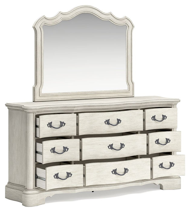 Arlendyne - Dresser And Mirror - Antique White