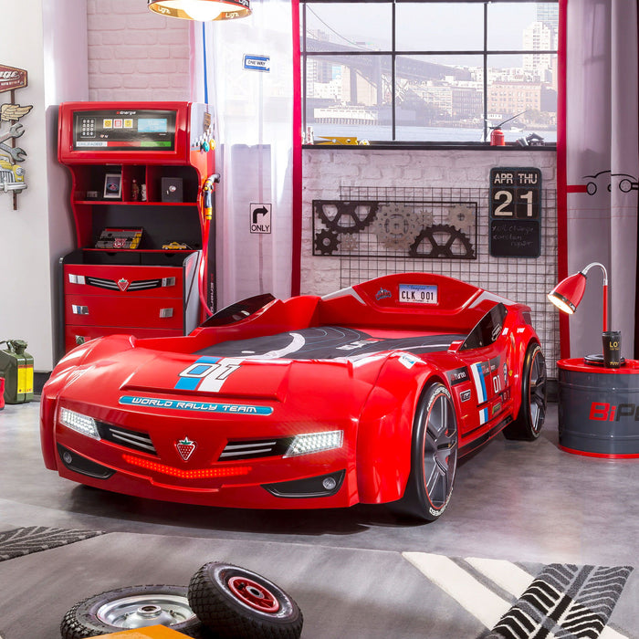 Biturbo - Twin Race Car Bed - Red