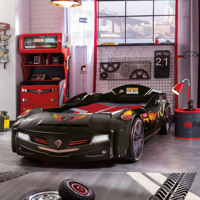 Biturbo - Twin Race Car Bed - Black