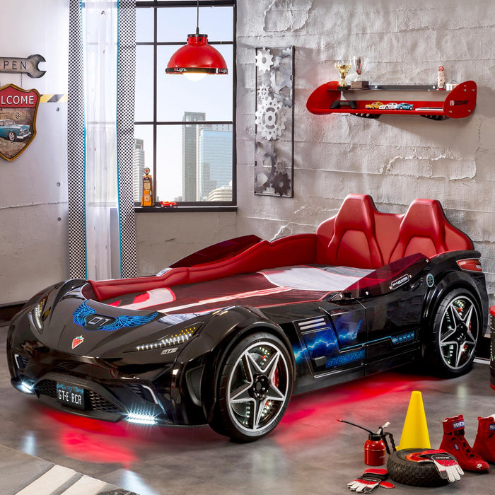 GTS - Twin Race Car Bed - Black