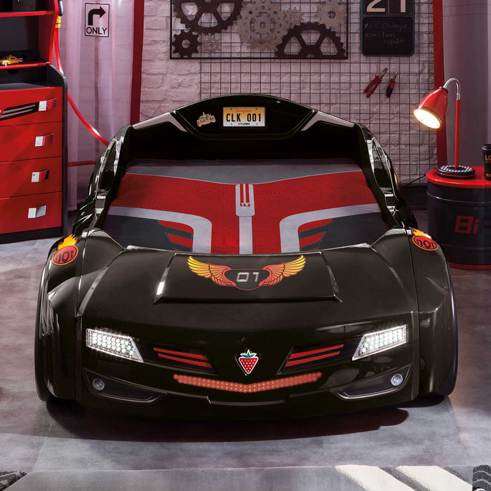 Biturbo - Twin Race Car Bed - Black